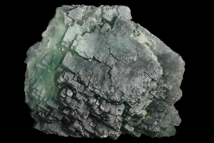 Stepped Green Fluorite Crystal Cluster - China #122022